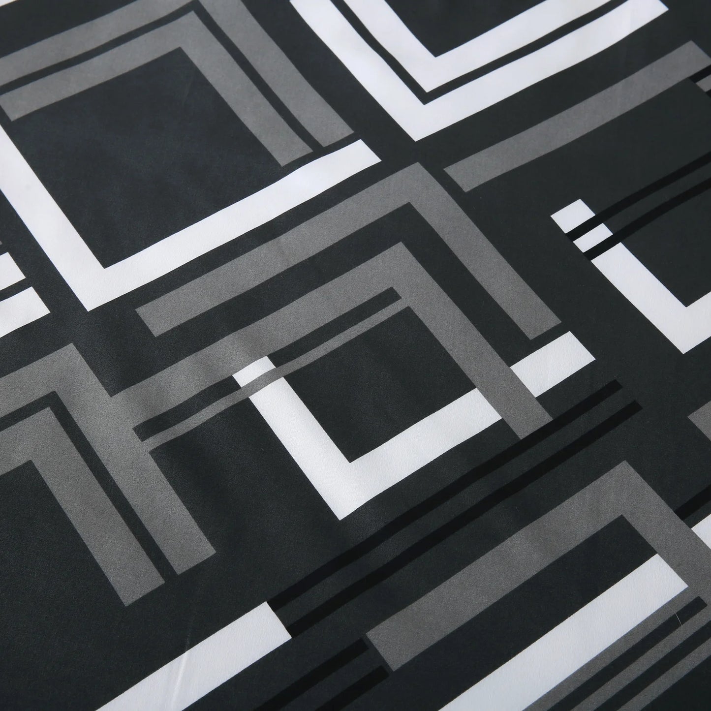 Tick Tak Box Grey/Black Complete Bedsheet Set