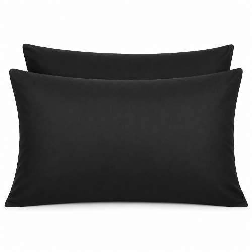 Premium Black Microfiber Pillowcase