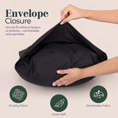 Premium Black Microfiber Pillowcase