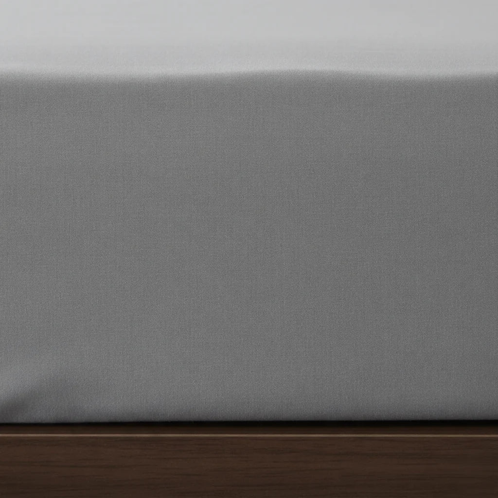 Premium Solid Grey Fitted Sheet