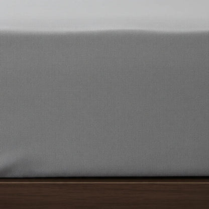 Premium Solid Grey Fitted Sheet