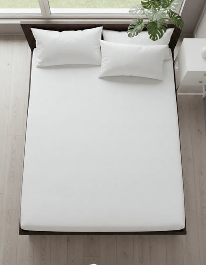 Premium Solid White Fitted Sheet
