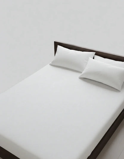 Premium Solid White Fitted Sheet