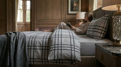 Hopsak-Grey & Black Double Bedding Complete Set