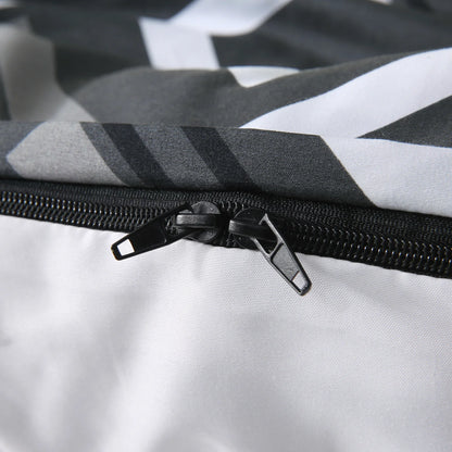 Tick Tak Box Grey/Black Complete Bedsheet Set