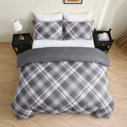 Diamond Hash Check Complete Bedding Set