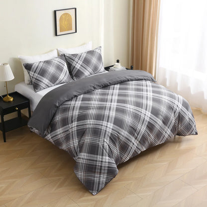 Diamond Hash Check Complete Bedding Set