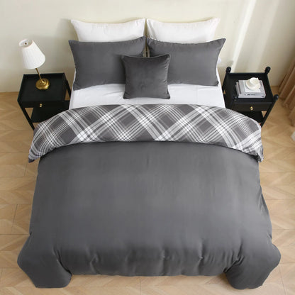 Diamond Hash Check Complete Bedding Set