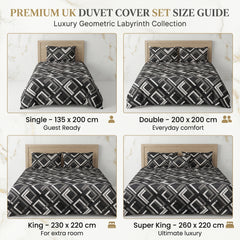 Tick-Tak Modern Checkered Grid Microfiber Bedding Set